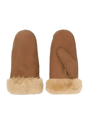 Doa shearling mitten Emperator Brown Becksøndergaard 